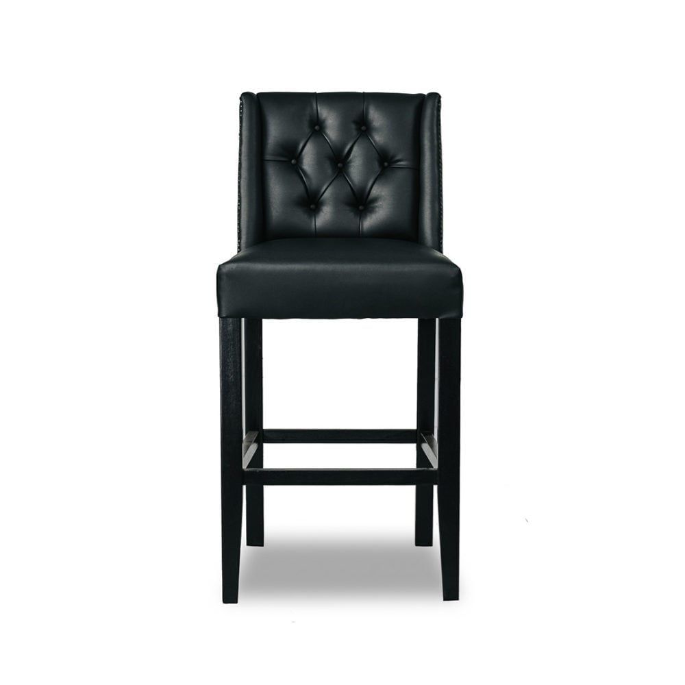 Belmont Barstool Kitchen Stool Upholstered Custom Fabric 1 Front
