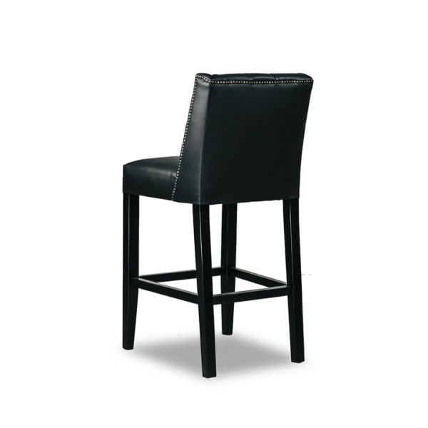 Belmont Barstool Kitchen Stool Upholstered Custom Fabric 3 SideBack