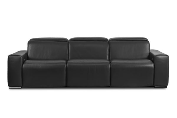 Encore 3 Seater Recliner Leather Sofa Lounge Custom Upholstered Designer 1