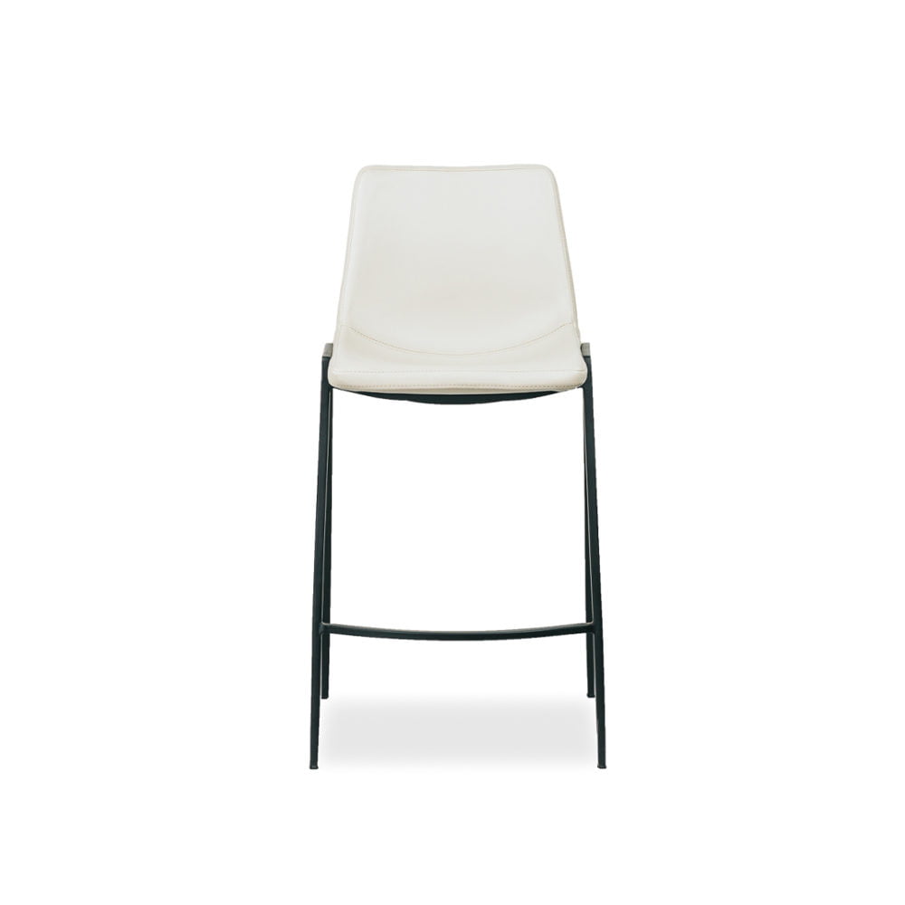 Nadia B Barstool Kitchen Stool Upholstered Custom Fabric 1 Front