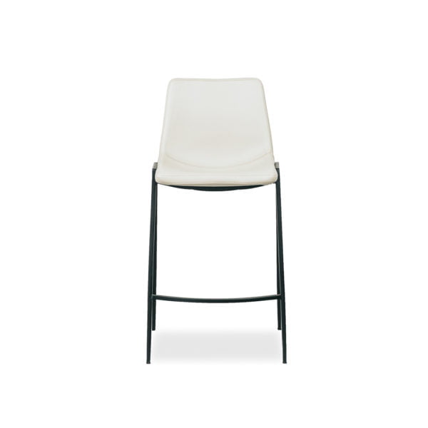 Nadia B Barstool Kitchen Stool Upholstered Custom Fabric 1 Front