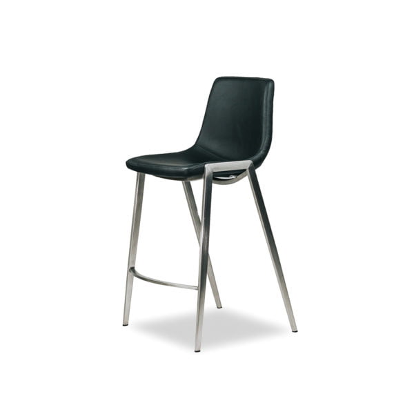 Nadia S Barstool Kitchen Stool Upholstered Custom Fabric 2 SideFront
