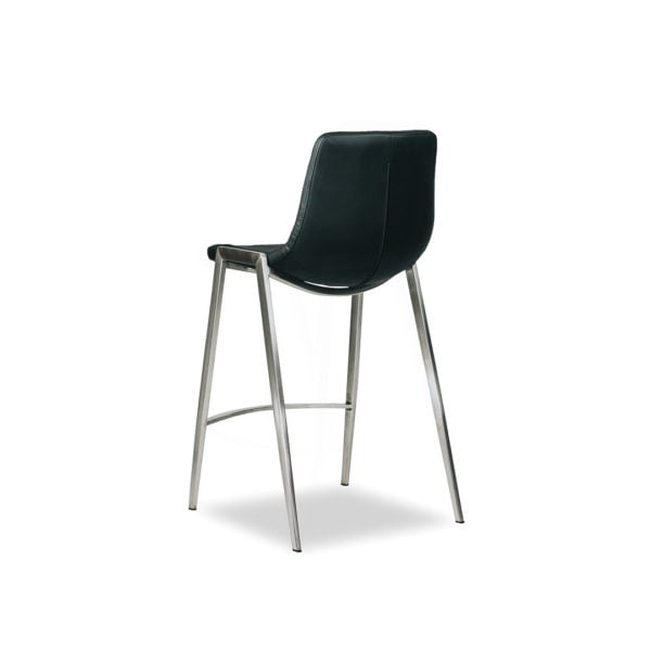 Nadia S Barstool Kitchen Stool Upholstered Custom Fabric 3 SideBack