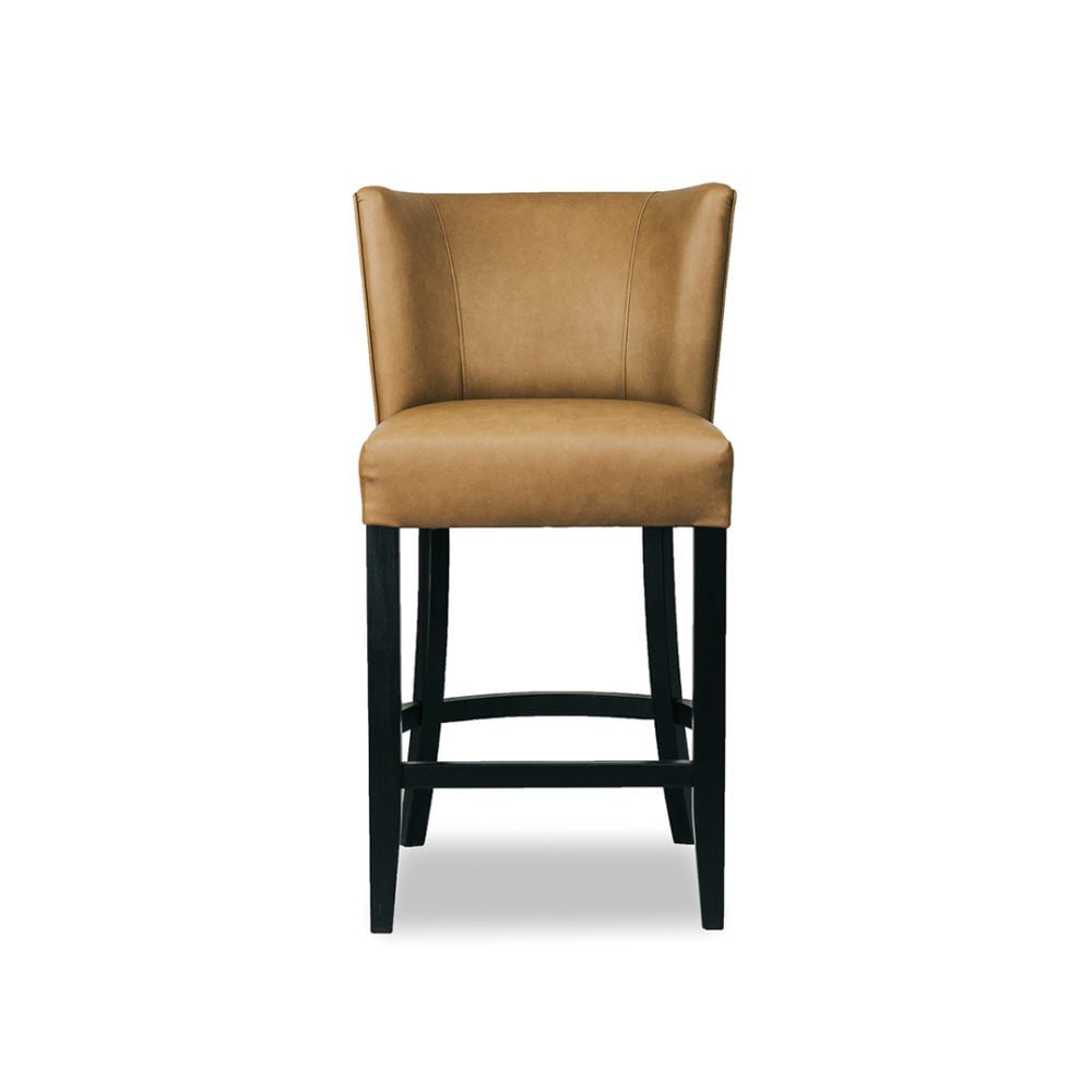 Zara Barstool Kitchen Stool Upholstered Custom Fabric 1 Front