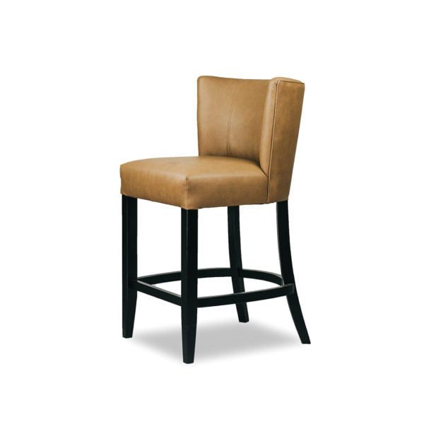 Zara Barstool Kitchen Stool Upholstered Custom Fabric 2 SideFront