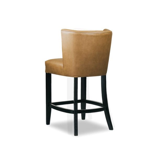 Zara Barstool Kitchen Stool Upholstered Custom Fabric 3 SideBack