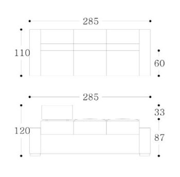 ENCORE - 4 seater Technical Drawing