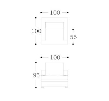 TILDA - armchair Technical Drawing