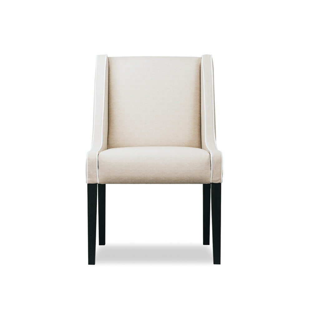 Zoe Dining Chair Custom Upholstered Designer Fabric 1