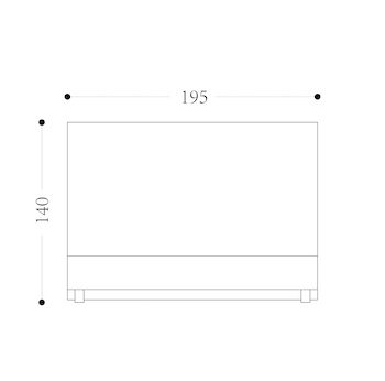 BILLY - King Bed Drawing