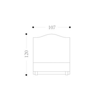 EVA - King Single Bed Drawing