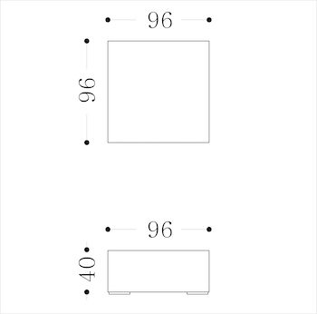MONACO - ottoman Technical Drawing