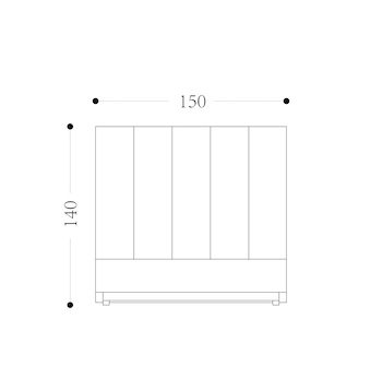 NATALIE F - Double Size Bed Drawing