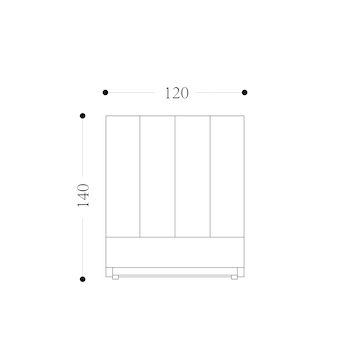 NATALIE F - King Single Bed Drawing
