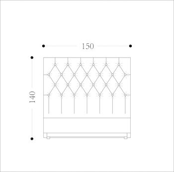 VIENNA - Double Bed Drawing