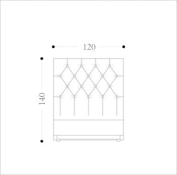 VIENNA - King Single Bed Drawing