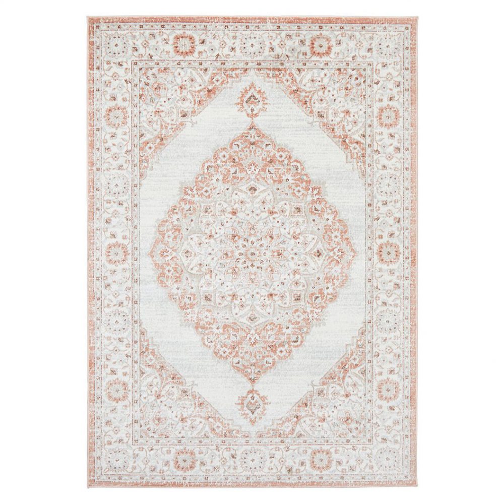 Handcrafted Living in Style rug adding warmth to a refined modern lounge