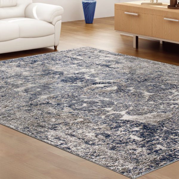 Ivy Navy 380 Designer Rug 1