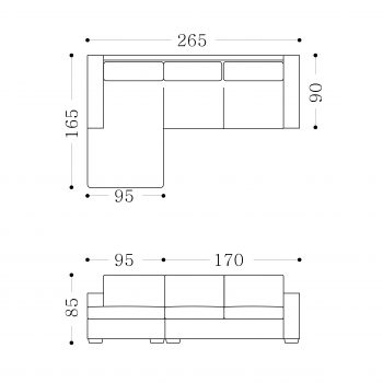 ZENA - 3.5seater+chaise-1 Modular Sofa Lounge
