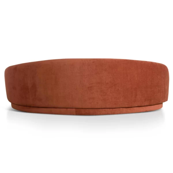 Seville 3 Seater Fabric Sofa Rust 6