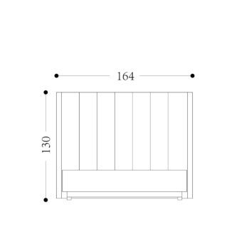POEME - Double Upholstered Bed