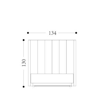 POEME - King Single Upholstered Bed