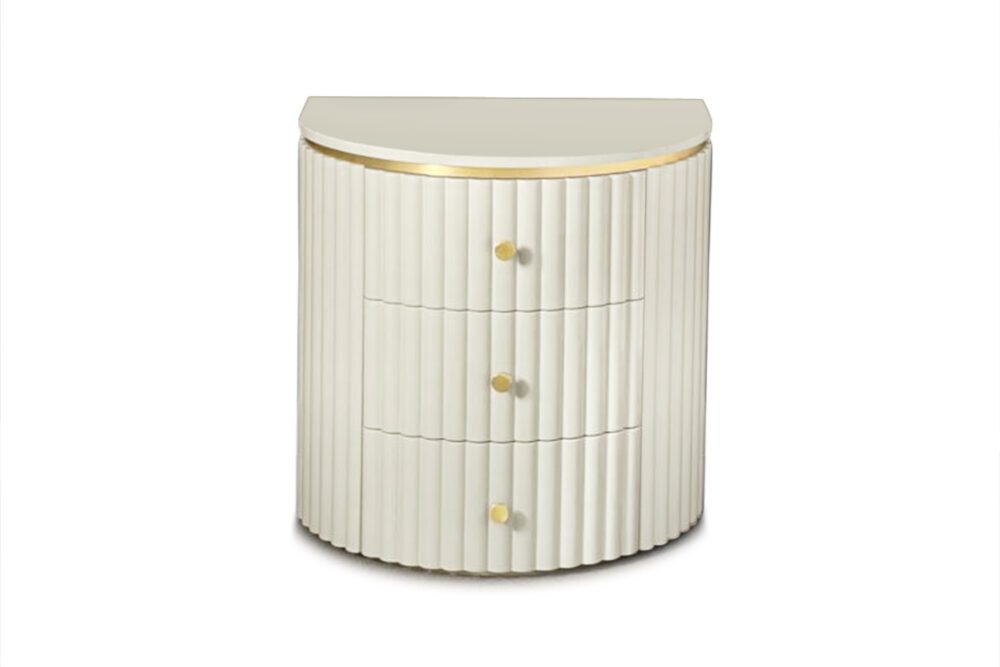 Zoe Custom made 3 draw bedside Table 1