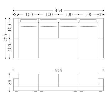BARCELONA - 4540mm U Shape
