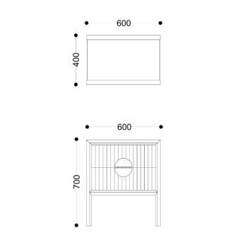Ivy - 600mm Custom Timber Bedside