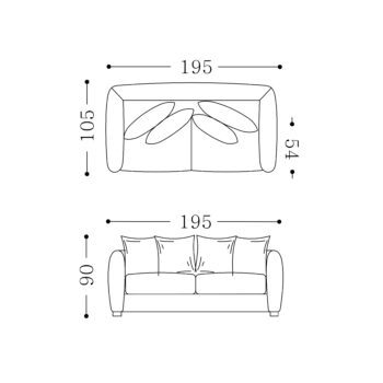 ARCHER - 3 seater Scattered