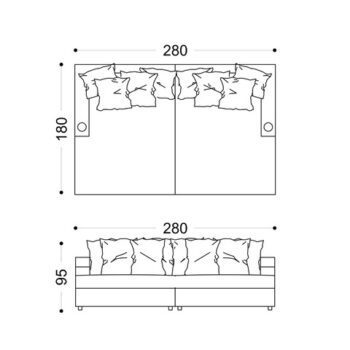 Beautiful Living in Style pouf in a luxury living room setting