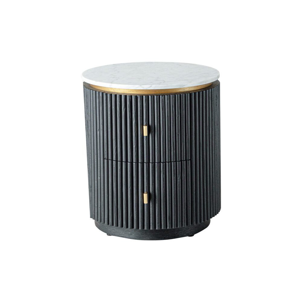 Allura Bedside Black - Front