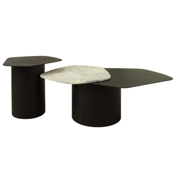 Isabelle Coffee and Side Table Black