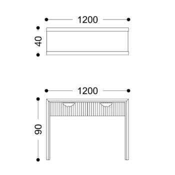 Ivy Custom Timber Console 1200mm