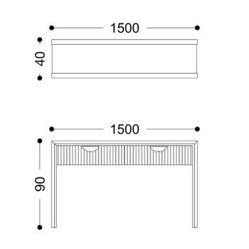 Ivy Custom Timber Console 1500mm