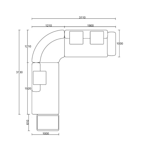 Armoire Sofa measurement