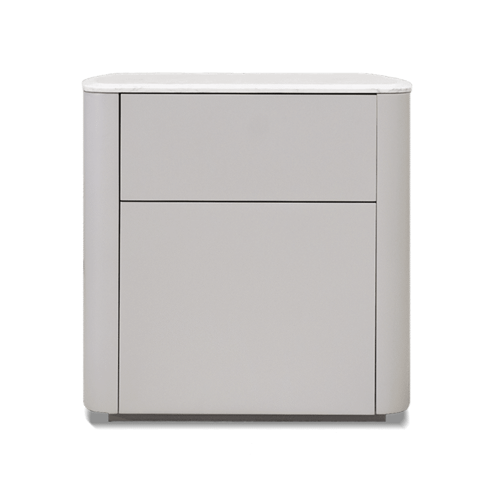 Maeve Bedside draw with marble top 1
